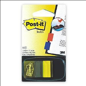 Indeksi 3M Post-it 680-5 dzelteni 25x43mm/50l.