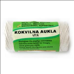 Vītā aukla Tangente 1.5mmx100m kokvilna,  nebalināta