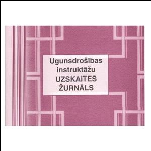 Ugunsdrošības instruktāžu uzskaites žurnāls A5 48lapas