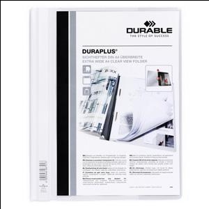 Mape ātršuvējs Duraplus DURABLE A4+ balta