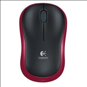 Pele datora bezvada m185 melna/sarkana Logitech