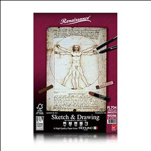 Albums Sketch&amp;Drawing R704 A5 60lap 90g Renaissance