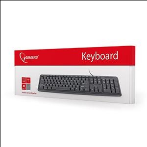 Tastatūra KB-U-103-RU USB melna Gembird