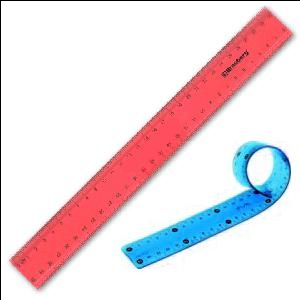 Lineāls lokāms 30cm,  asorti krāsas