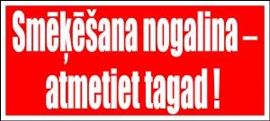 Uzlīmes &amp;quot;Smēķēšana nogalina - Atmetiet tagad&amp;quot; 80x200mm