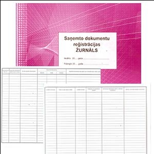 Saņemto dokumentu reģistrācijas žurnāls ABC A4Ž,  48 lap.