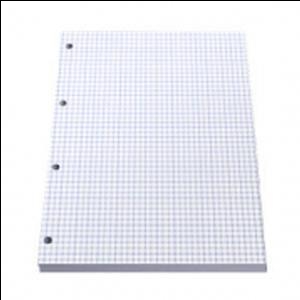 Rūtiņu papīra bloks A4, caururbts, 50lap, ABC Rūtiņu papīra bloks A4, caururbts, 50lap, ABC