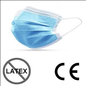 Medicīniskas 3-kārtas sejas aizsargmaskas Type-IIR, 50gab. Medicīniskas 3-kārtas sejas aizsargmaskas Type-IIR, 50gab.