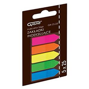 Indeksi 12x45mm bultas, 25 lapiņasx5 krāsas PL Indeksi 12x45mm bultas, 25 lapiņasx5 krāsas PL