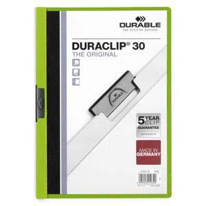 Mape Duraclip Original 30 DURABLE, zaļa Mape Duraclip Original 30 DURABLE, zaļa