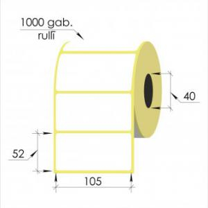 Termo uzlīmes 105x52mm d40 1000uzl/rul