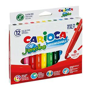 Flomāsteri 12 krāsas Jumbo,  Carioca