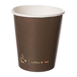 Kartona glāzes 250ml 100gab. ar apdruku Coffee 4 You