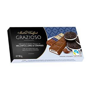 Šokolāde ar piena un cepumi pildījumu 8gab x 12.25g Šokolāde ar piena un cepumi pildījumu 8gab x 12.25g