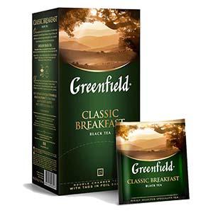 GREENFIELD Classic Breakfast melnā tēja 25x2g. GREENFIELD Classic Breakfast melnā tēja 25x2g.
