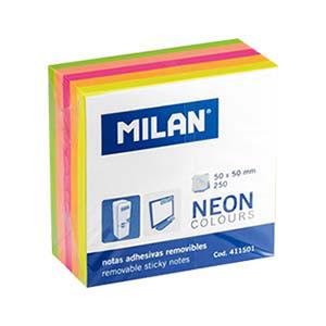 Līmlapiņas 50x50mm, 250 lapas 5 neona krāsas Līmlapiņas 50x50mm, 250 lapas 5 neona krāsas