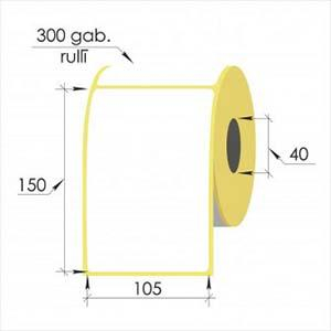 Termo uzlīmes 105x150mm d40 300uzl/rul