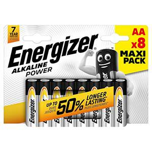 Baterijas AA LR6 Alkaline 8gab. Energizer