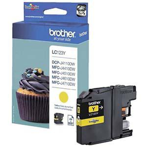 BG Картридж Brother LC123Bk желтый