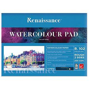 Akvareļu albums R102 275x375mm, 15 lapas, 200g/m2 Renaissance