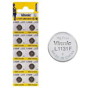 Baterija AG10 LR1130 LR54 189F V10 U10 1.5V Alkaline Vinnic