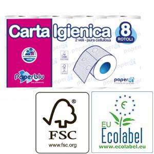 Tualetes papīrs 2 kārtas 8 ruļļi 15m Paperblue Tualetes papīrs 2 kārtas 8 ruļļi 15m Paperblue