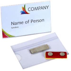 Personas karte 55x90mm ar magnētisko turētāju Europel Personas karte 55x90mm ar magnētisko turētāju Europel