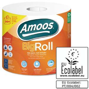 Бумажные полотенца Big Roll, 91м, 2 слоя 100% целлюлоза, AMOOS Бумажные полотенца Big Roll, 91м, 2 слоя 100% целлюлоза, AMOOS