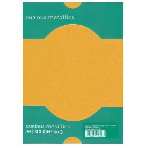 Papīrs Curious Metallics Super Gold, A4, 250g, 10 loksnes Papīrs Curious Metallics Super Gold, A4, 250g, 10 loksnes