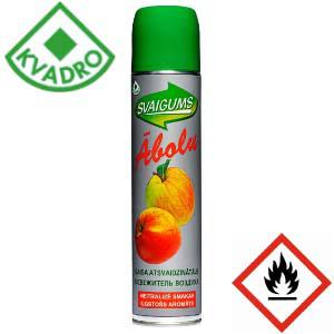 SVAIGUMS gaisa atsvaidzinātājs, ābolu aromāts, 300ml KVADRO SVAIGUMS gaisa atsvaidzinātājs, ābolu aromāts, 300ml KVADRO