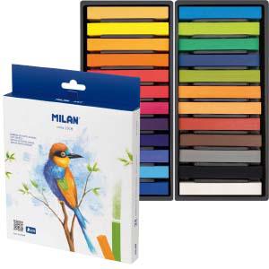 Pasteļkrītiņi SOFT PASTELS 24 krāsas Milan Pasteļkrītiņi SOFT PASTELS 24 krāsas Milan