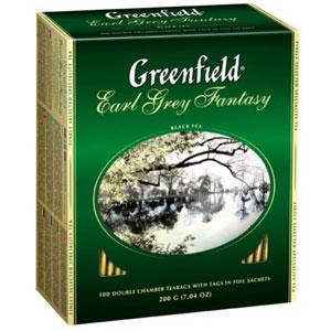 GREENFIELD Earl Grey Fantasy melnā tēja 100x2g GREENFIELD Earl Grey Fantasy melnā tēja 100x2g
