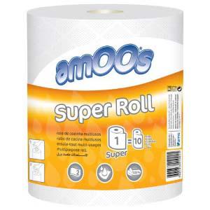 Полотенца AMMOS Super Roll, 2 слоя, 70м, белые Полотенца AMMOS Super Roll, 2 слоя, 70м, белые
