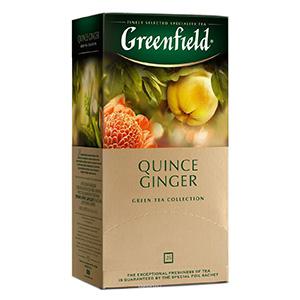 GREENFIELD Quince Ginger zaļā tēja 25x2g GREENFIELD Quince Ginger zaļā tēja 25x2g