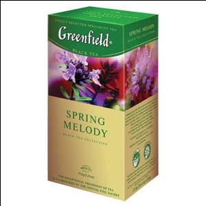 Чай GREENFIELD Spring Melody черный 25x1,5г