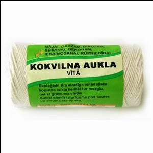 Vītā kokvilnas aukla 1mmx350m,  Tangente
