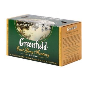 GREENFIELD Earl Grey Fantasy melnā tēja 25x2g