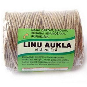 Vītā aukla 2.5mmx100gr,  linu,  pulētā