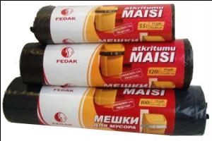Maisi atkritumu 25L,  20gab. 8mic,  HDPE,  46x60cm,  melni KLEEN