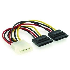 Kabelis Y-power 2xSerial ATA 15cm. Gembird CC-SATA-PSY