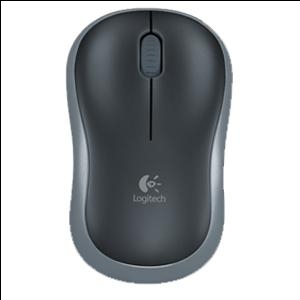 Мышь оптическая, беспроводная m185, черный/серый Logitech