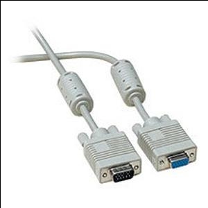 Kabelis VGA 5m. pagarinatais 15M/15F ferrite Gembird