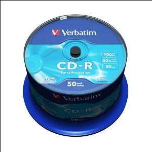 CD-R 80min/700Mb 52x cake50 Extra Protection Verbatim