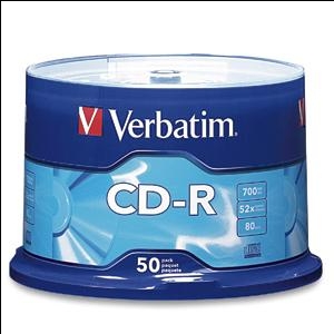 CD-R 80min/700Mb 52x,  1 gab.