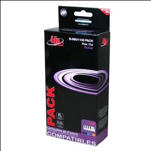 Комплект картриджей Brother LC1100/980 5 штук (альтернативные) UPrint