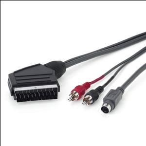 Kabelis VIDEO SCART/1xAV, SVGA 2m.