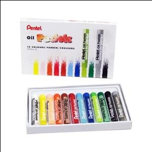 Мелки масляные пастельные 12 цветов OIL PASTELS PENTEL