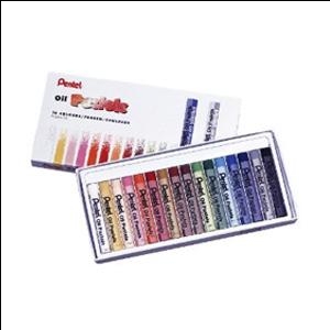 Мелки масляные пастельные 16 цветов OIL PASTELS PENTEL